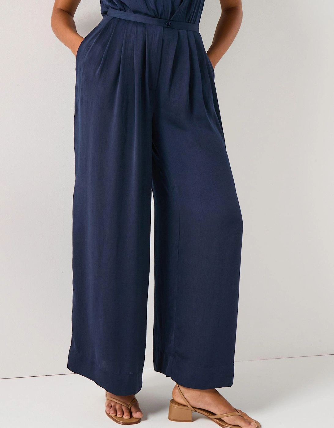 Shanna Low Waist Wide Leg Pant - Navy, 2 of 1