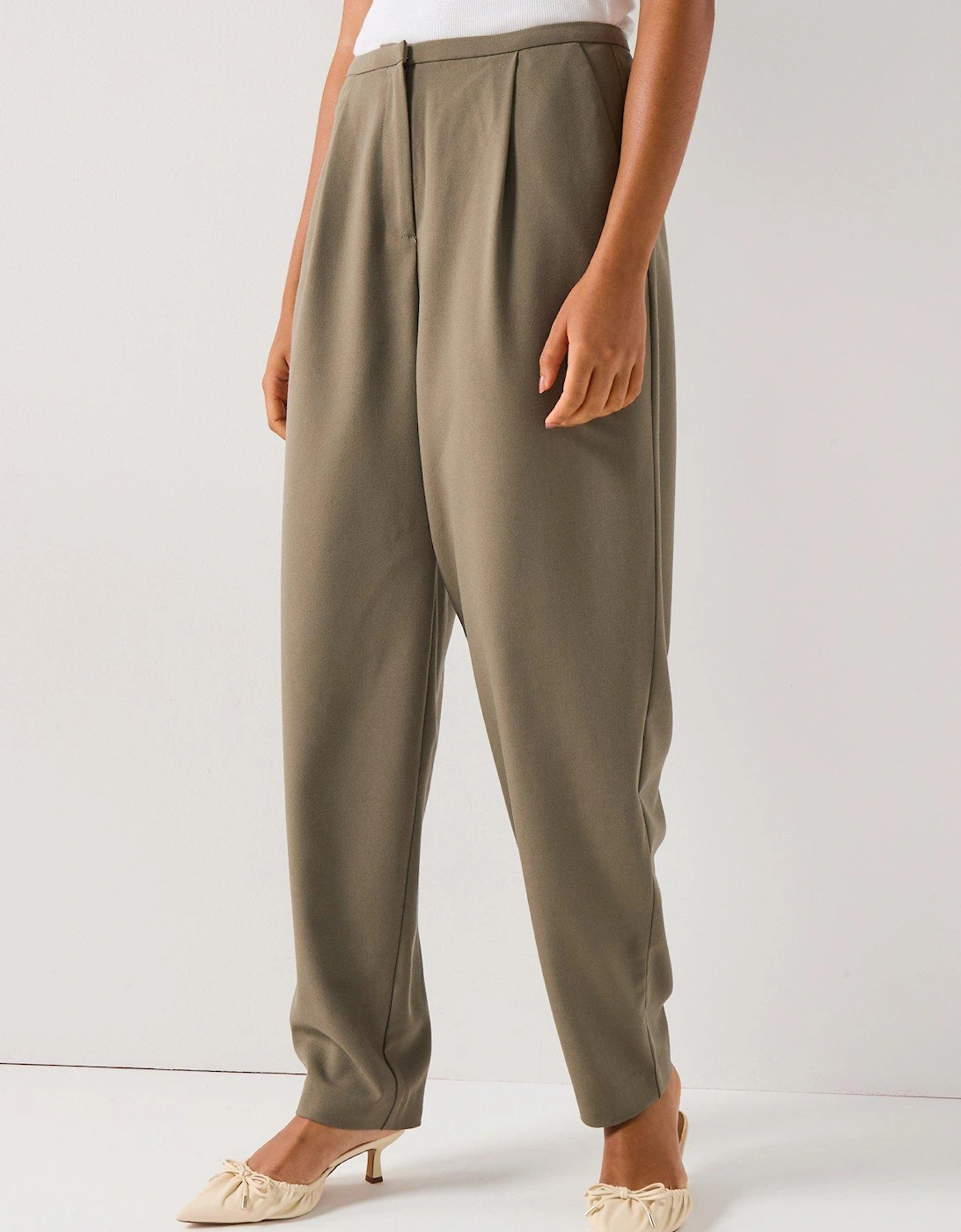 Sira High Waist Tailored Trouser - Green, 2 of 1
