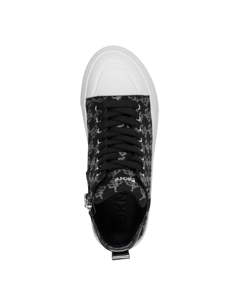 Yaser Lace Up Mid Sneakers - Black