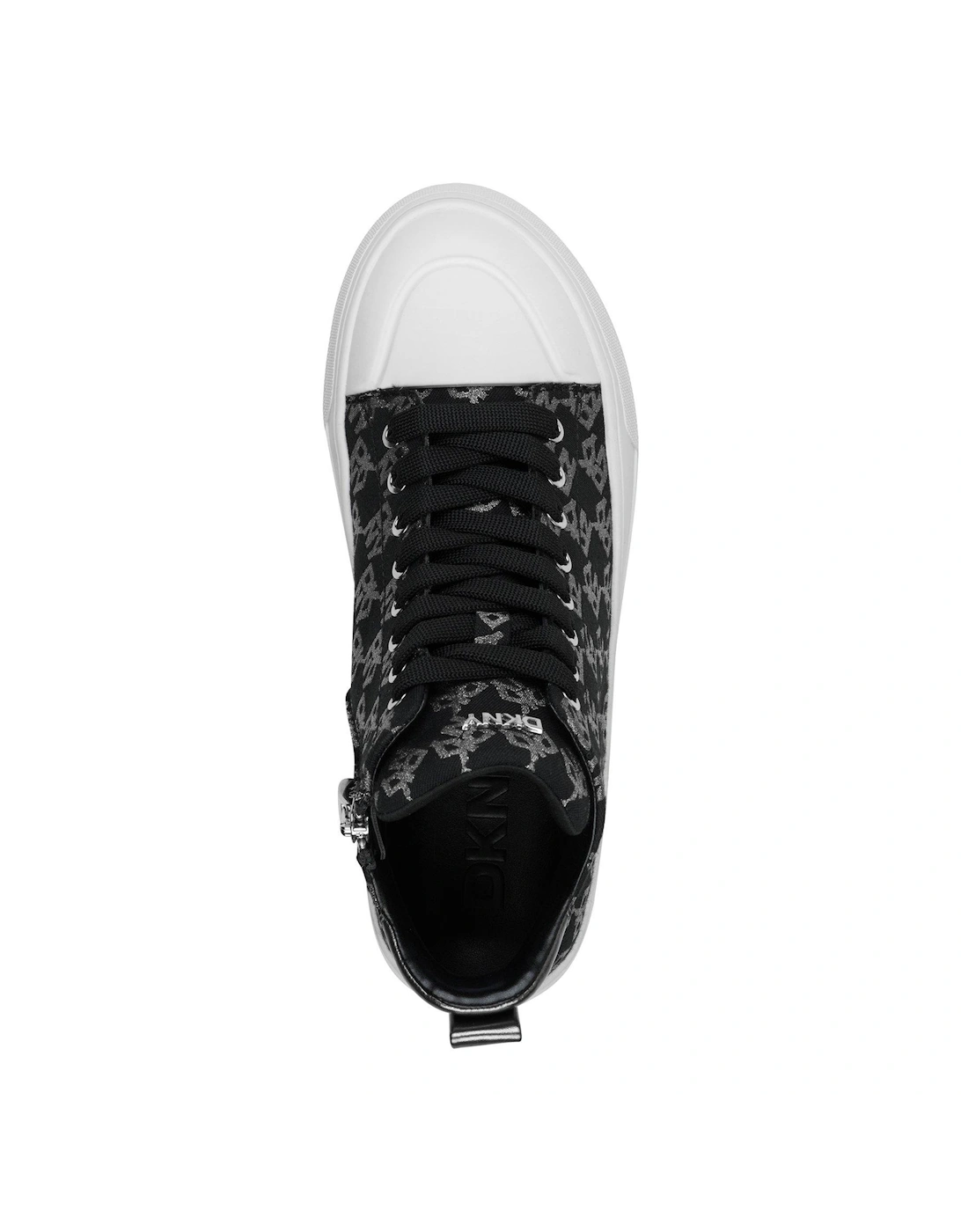 Yaser Lace Up Mid Sneakers - Black