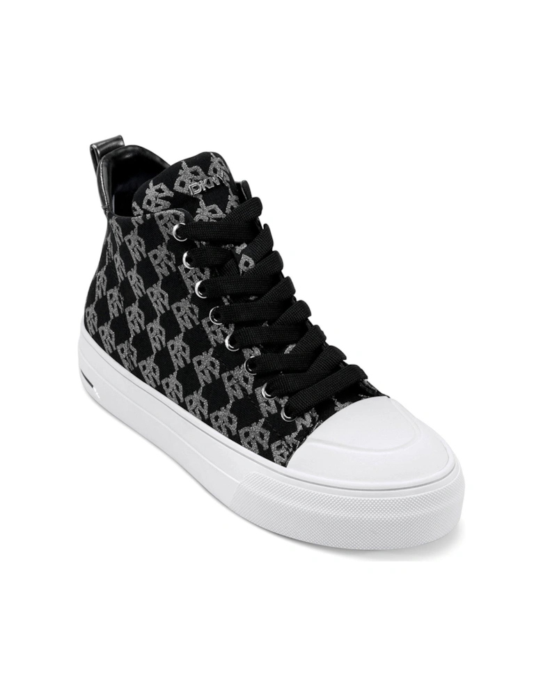 Yaser Lace Up Mid Sneakers - Black