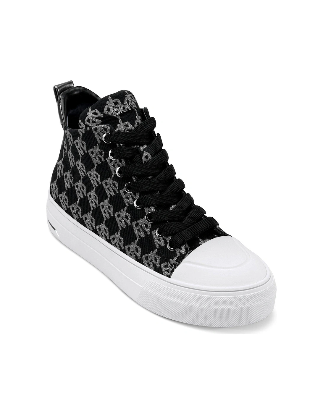Yaser Lace Up Mid Sneakers - Black