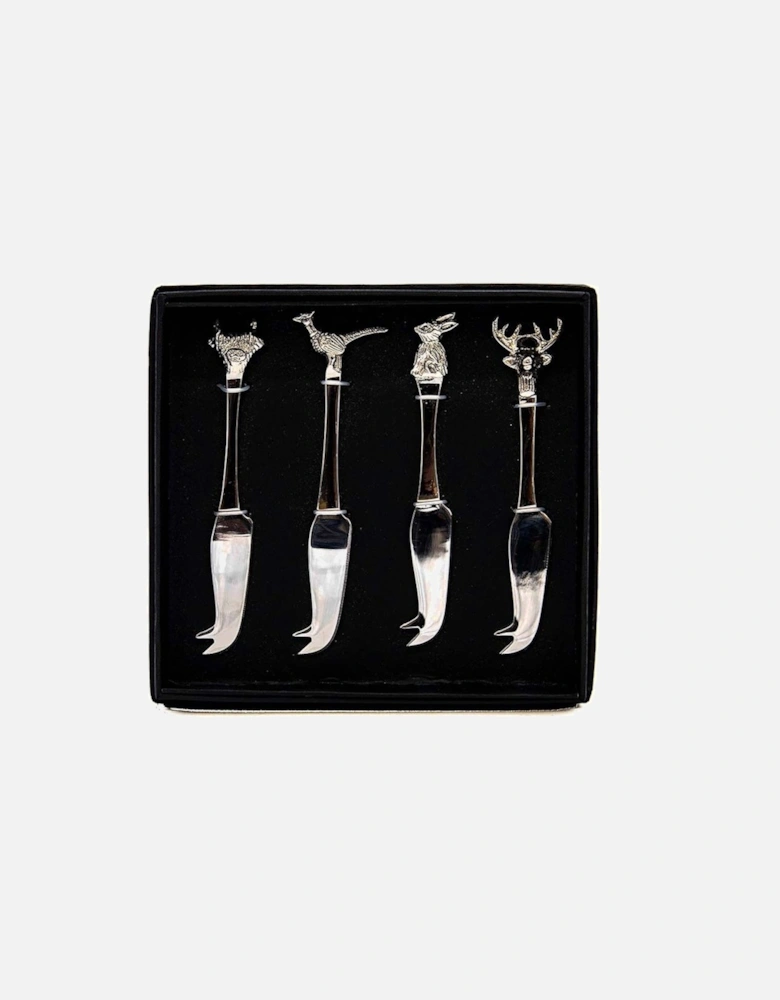 4 Mini Cheese Knives Country Animals