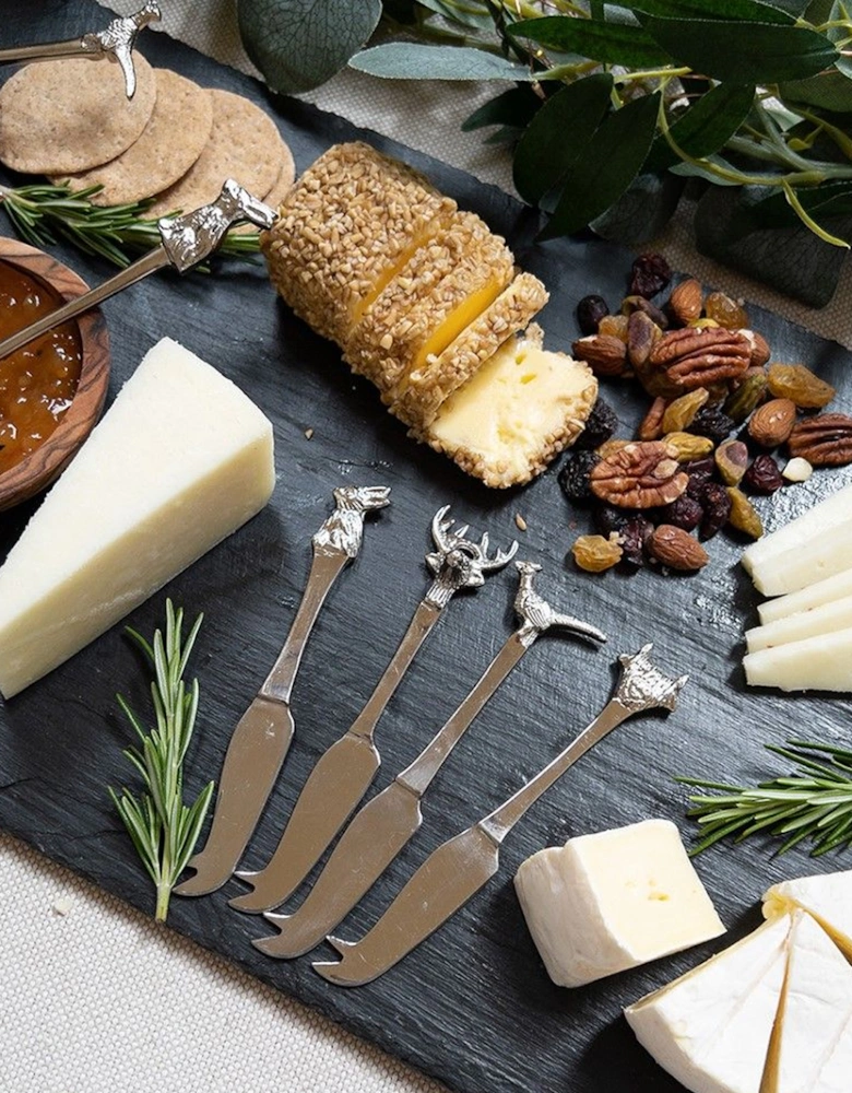 4 Mini Cheese Knives Country Animals