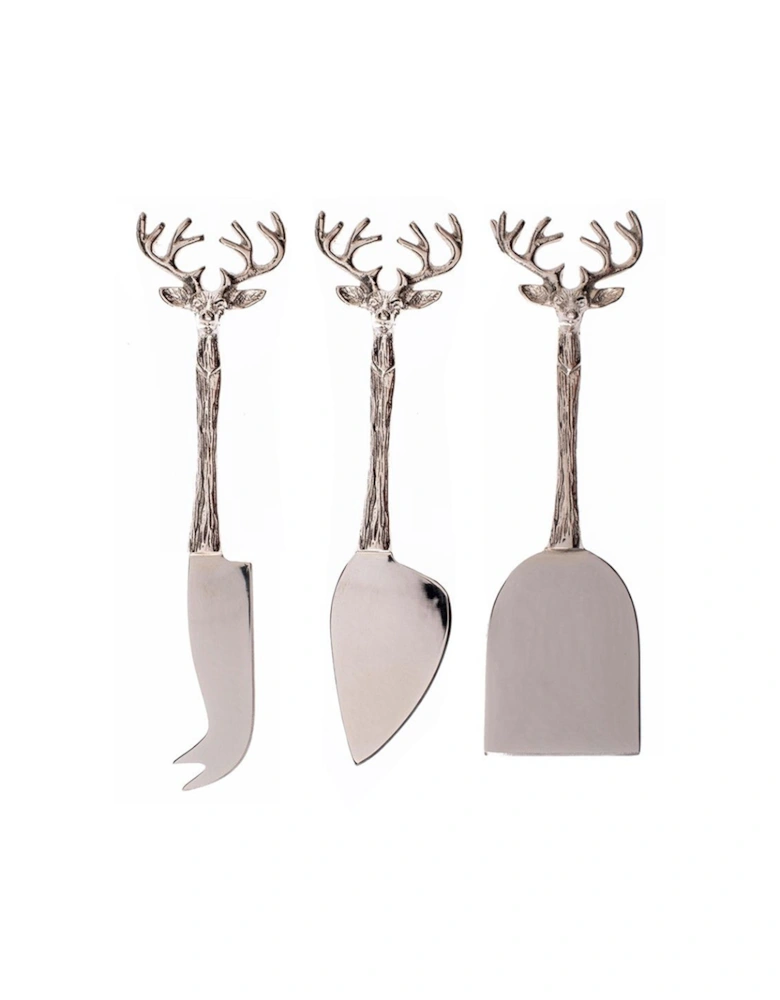 3 Cheese Knives Stag
