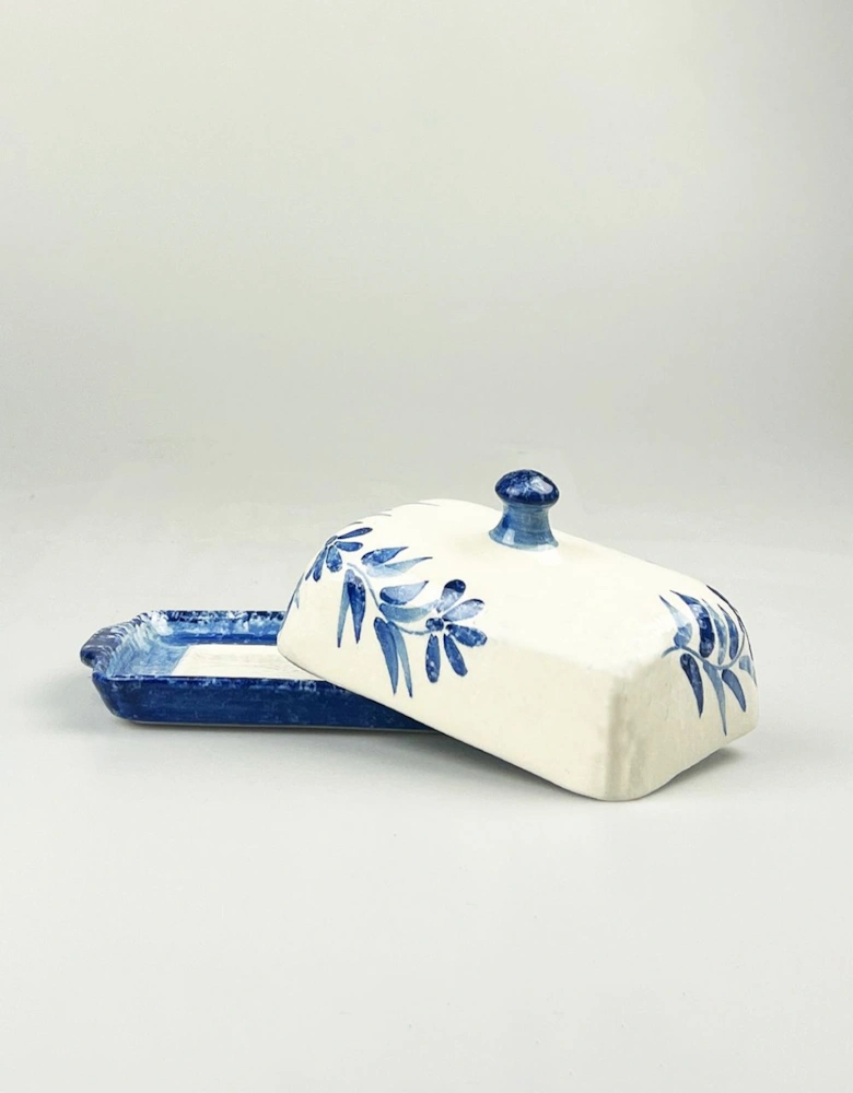 Ceramic Butter Dish Olive