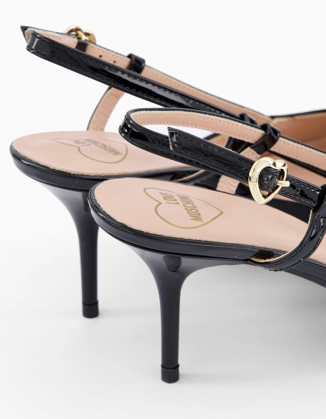 Logo Kitten Heel Court Shoe