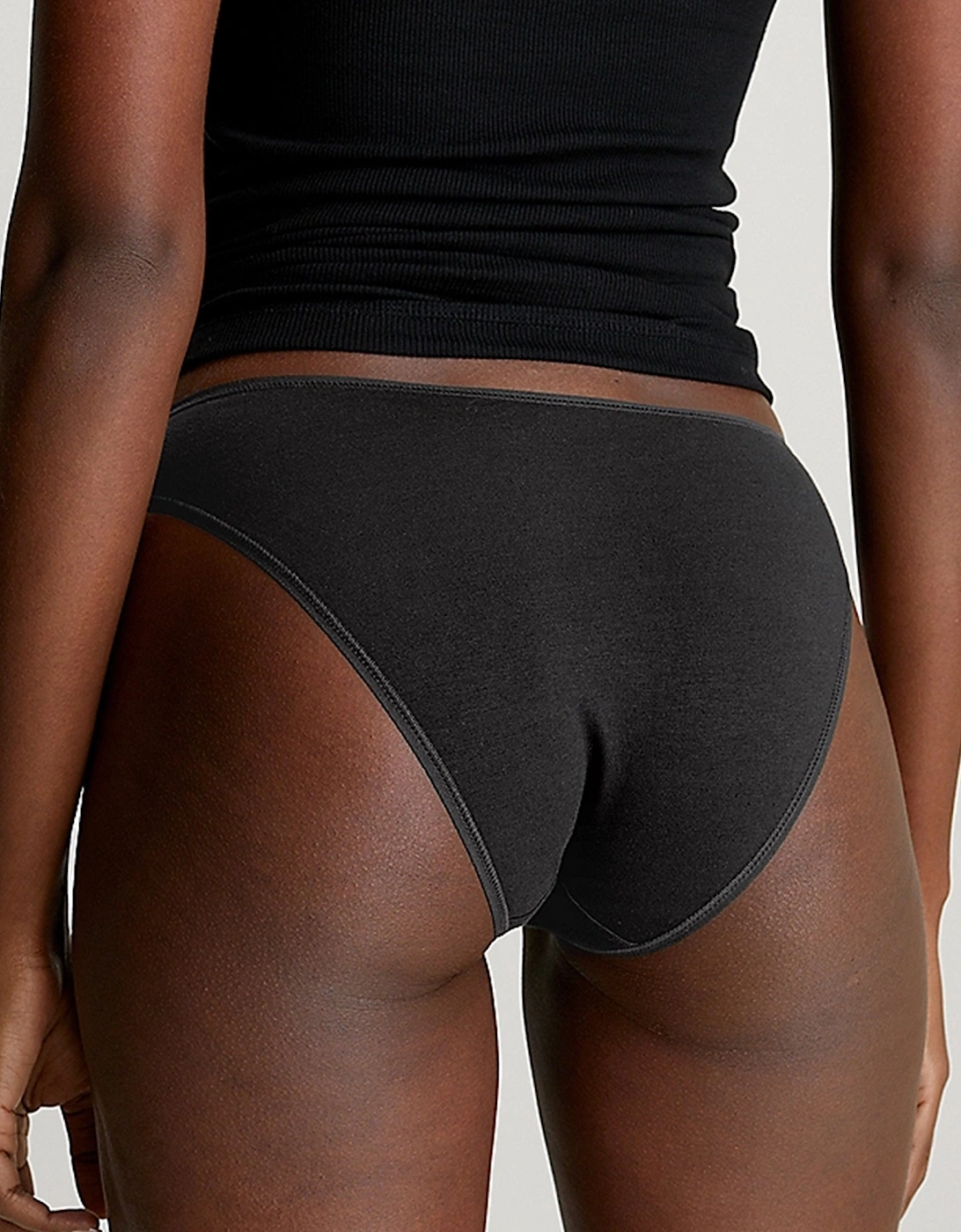 IDEAL COTTON 3 Pack Womens Bikini Briefs Black