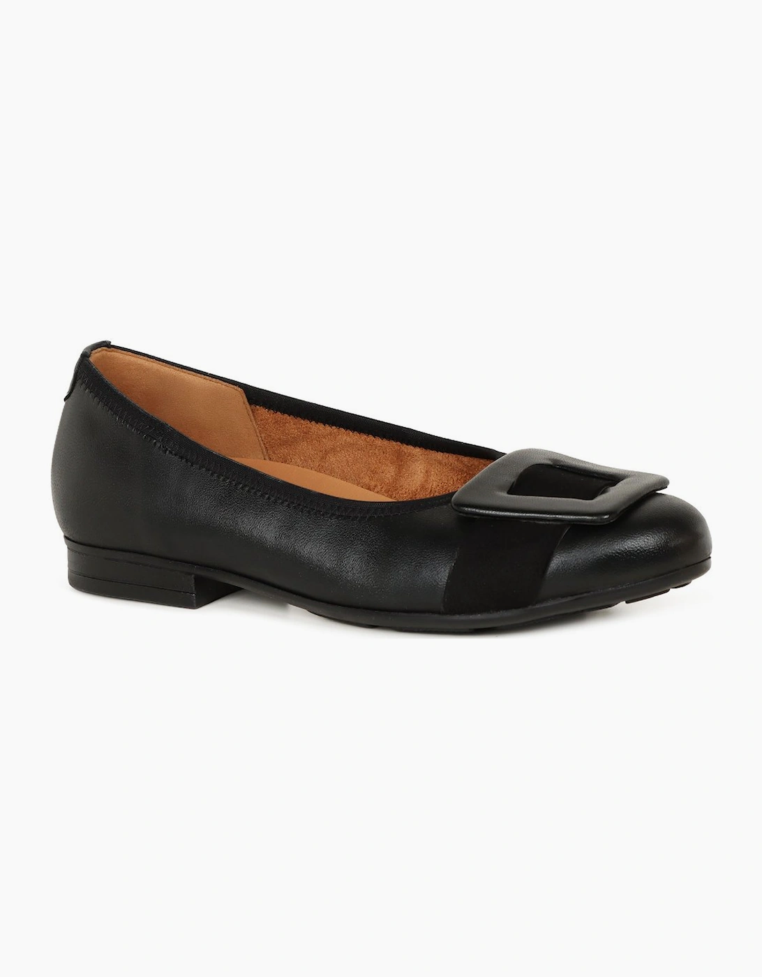 Gabor Women's Paige Womens Ballet Pumps - Black - Size: 4.5