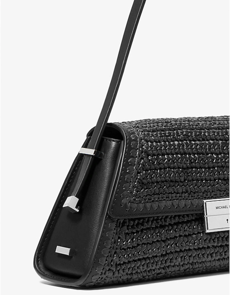 Ludlow Medium Hand-Crocheted Straw Shoulder Bag