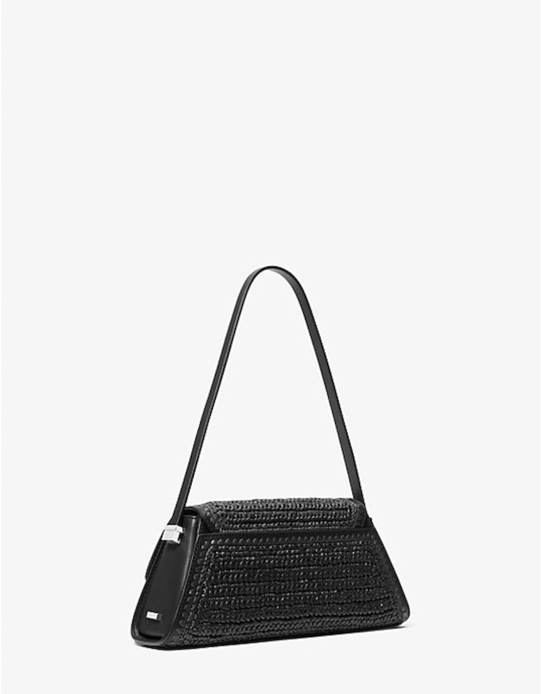 Ludlow Medium Hand-Crocheted Straw Shoulder Bag