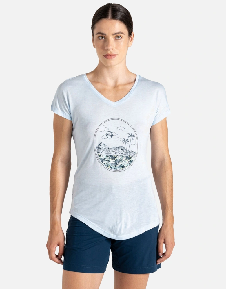 Womens/Ladies Serene Wave T-Shirt