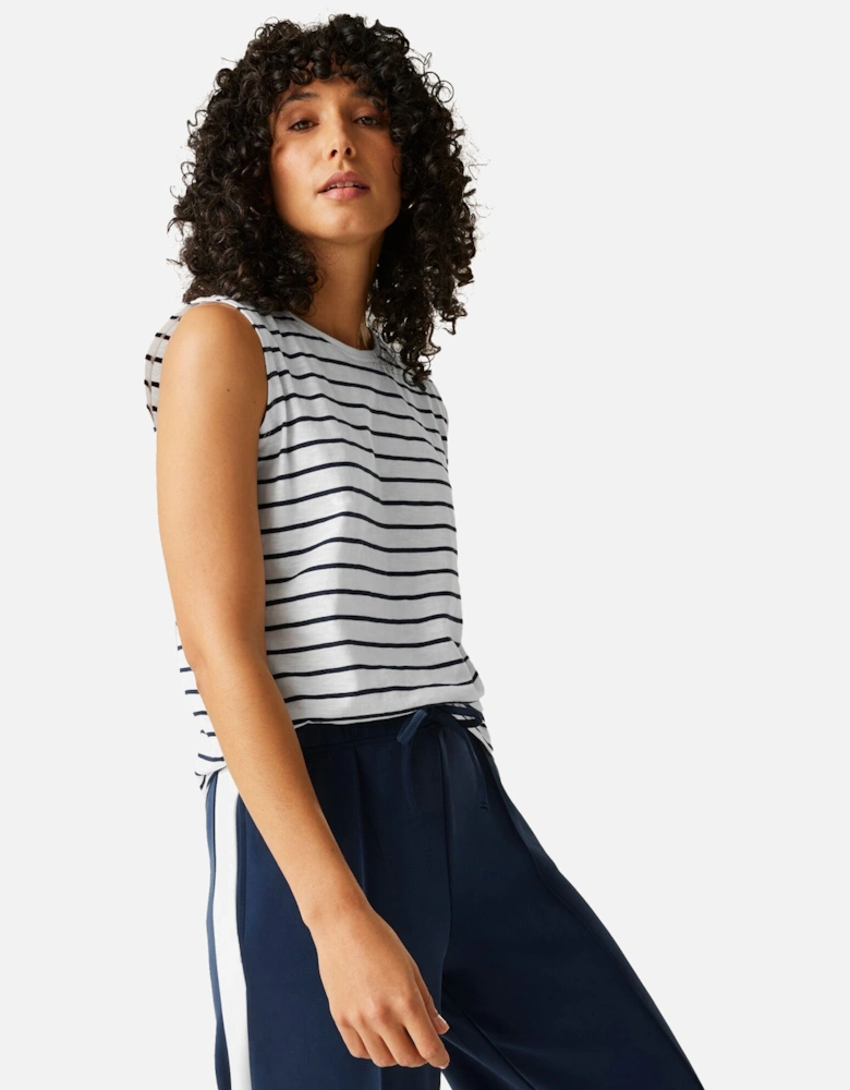 Womens/Ladies Fariene Striped Sleeveless Top