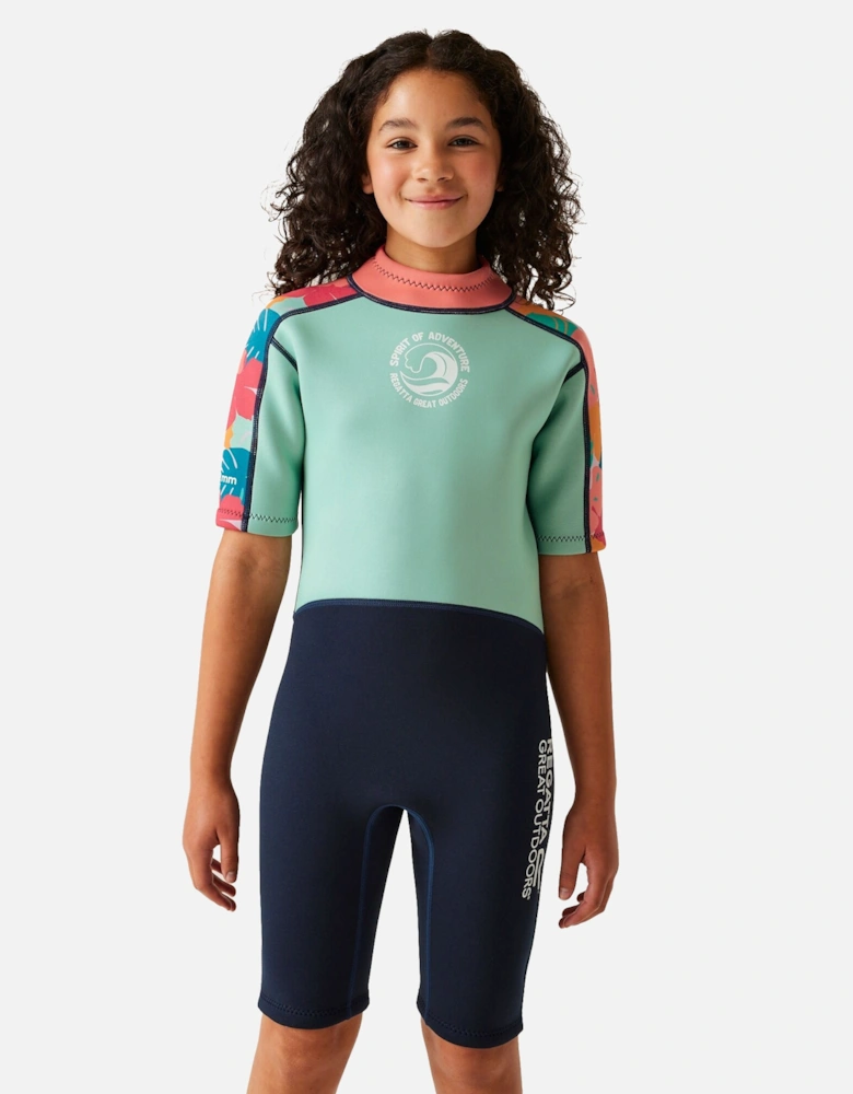 Childrens/Kids Tropical Leaves Wetsuit