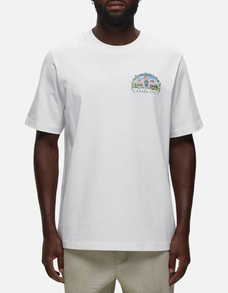 Mens T Shirts Vue De Damas Regular Fit Crew Neck Summer Cotton Tee
