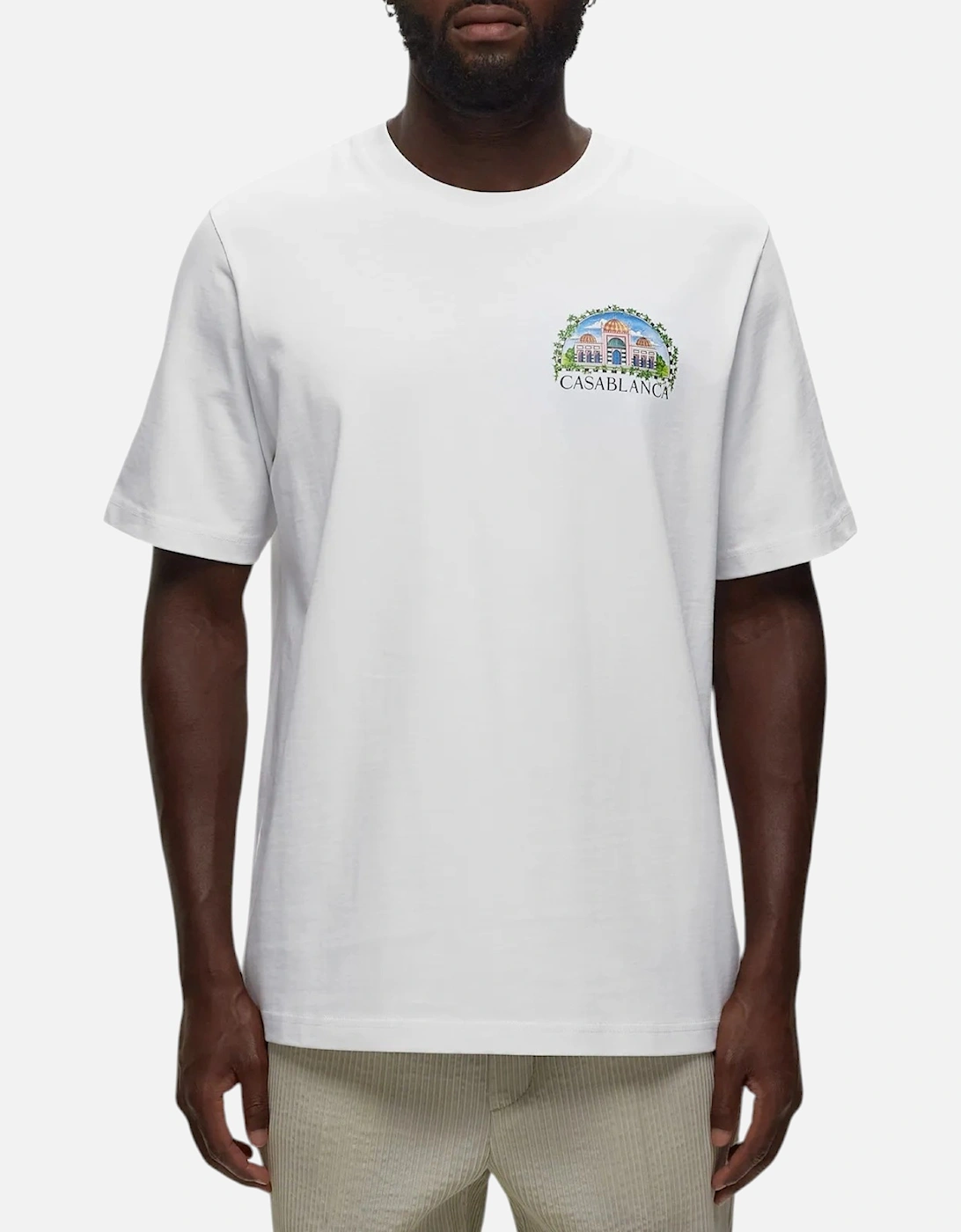 Mens T Shirts Vue De Damas Regular Fit Crew Neck Summer Cotton Tee