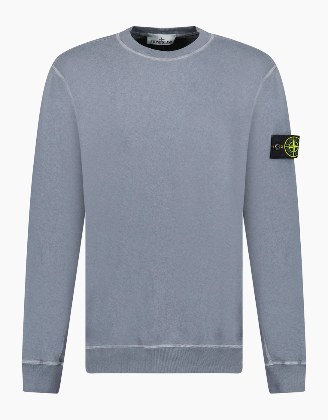 Stone Island Men's Blue Old Effect Crewneck Sweatshirt Dark - Size: 36