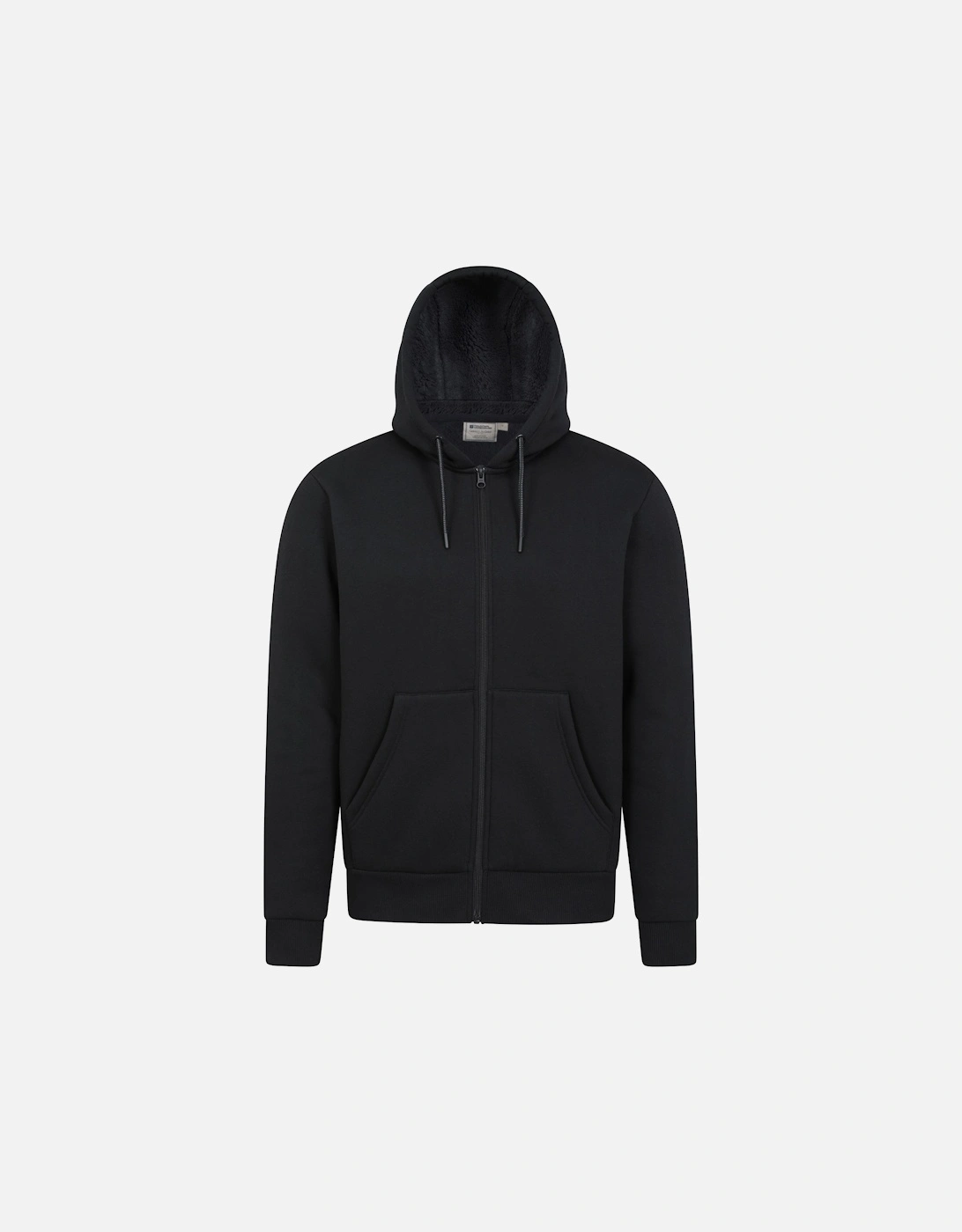 Mountain Warehouse Men's Mountain Warehouse Mens Dalton Borg Lined Full Zip Hoodie - Black