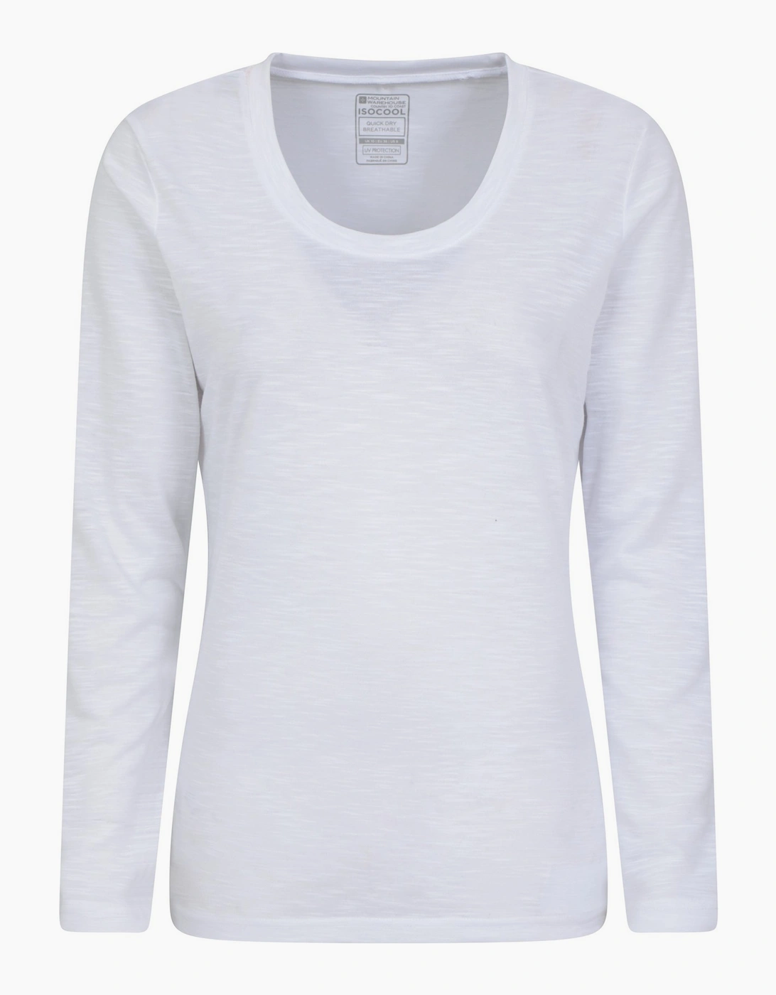 Mountain Warehouse Women's Mountain Warehouse Womens/Ladies Agra Slub Long-Sleeved Top - White