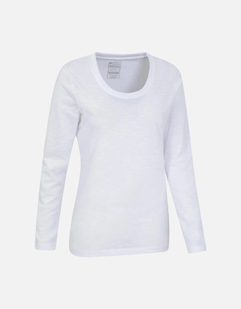 Womens/Ladies Agra Slub Long-Sleeved Top