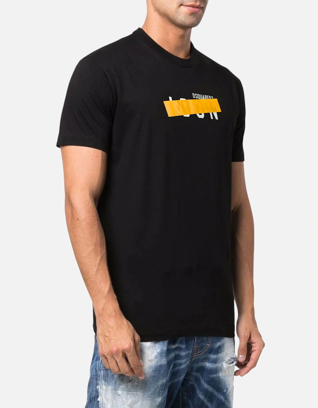Mens T Shirts D2 Icon Patch Regular Fit Short Sleeve Summer Cotton Tee, 8 of 7