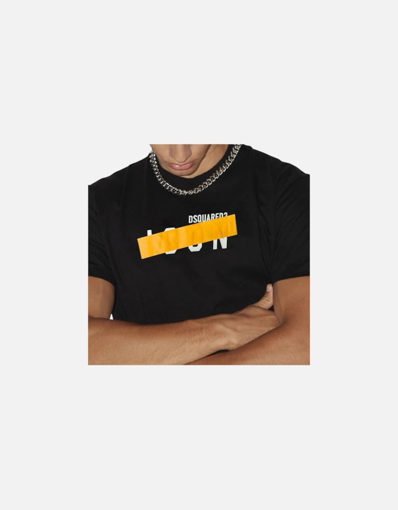 Mens T Shirts D2 Icon Patch Regular Fit Short Sleeve Summer Cotton Tee