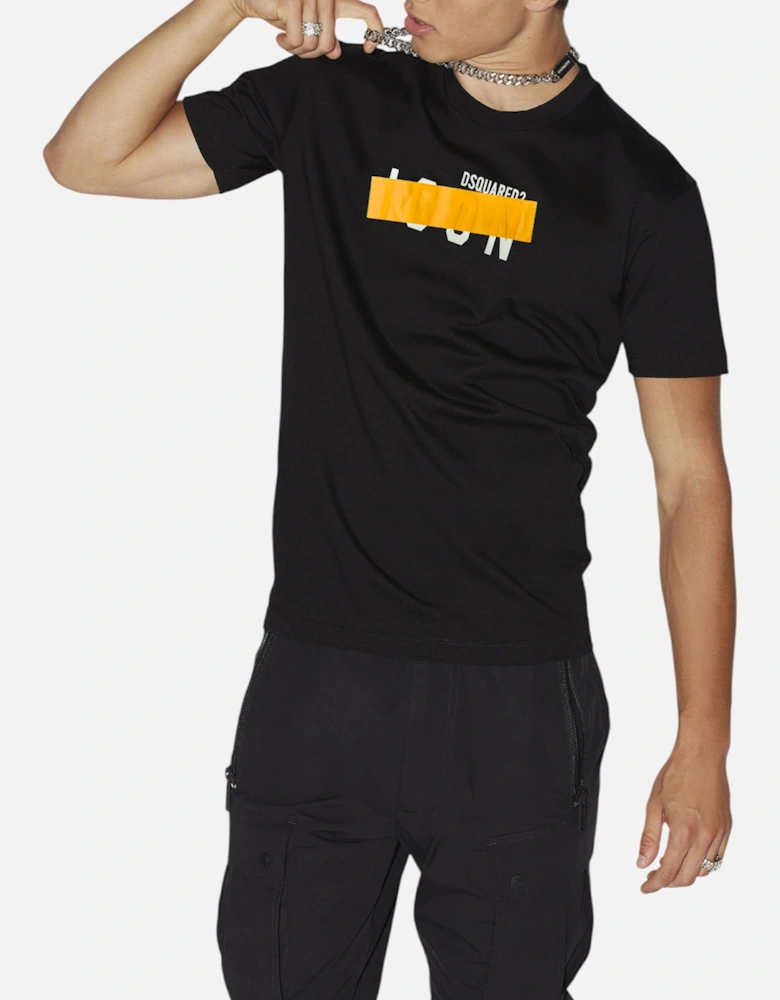 Mens T Shirts D2 Icon Patch Regular Fit Short Sleeve Summer Cotton Tee