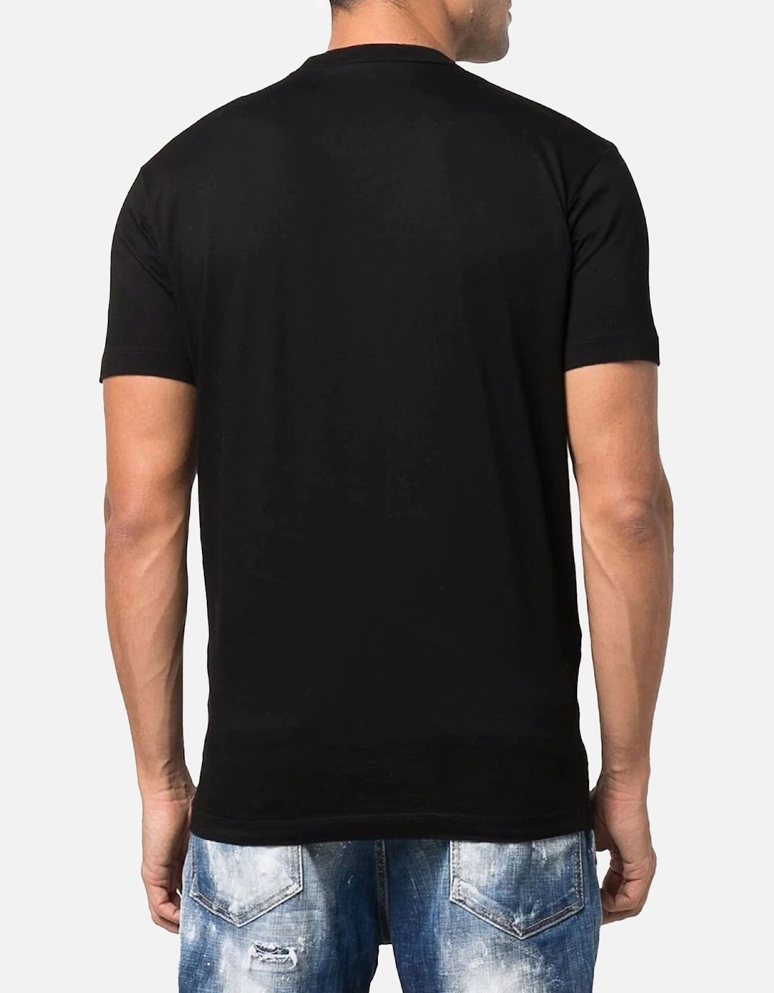Mens T Shirts D2 Icon Patch Regular Fit Short Sleeve Summer Cotton Tee