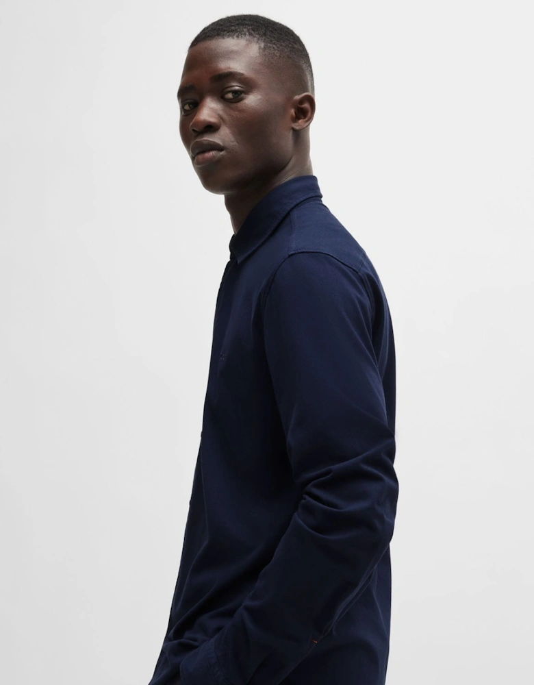 Embroidered Branding Slim-Fit Shirt