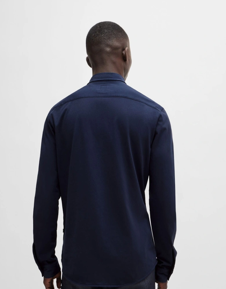 Embroidered Branding Slim-Fit Shirt