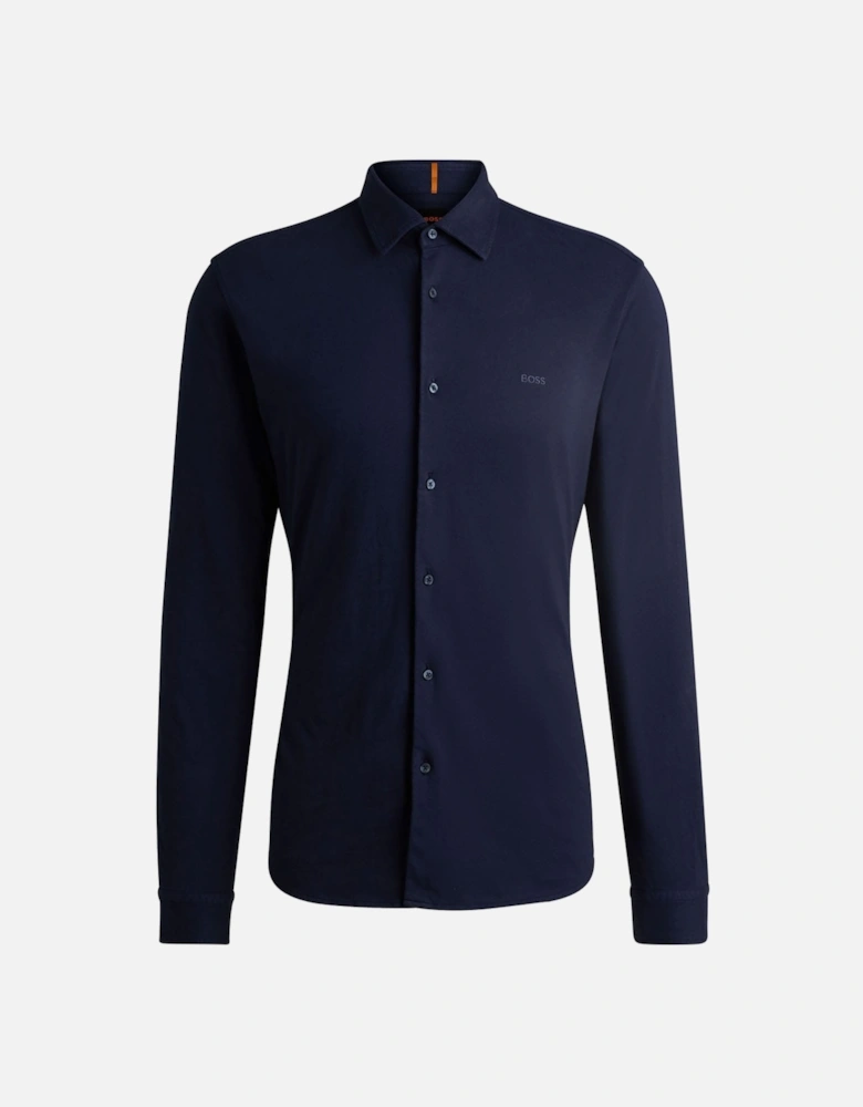Embroidered Branding Slim-Fit Shirt
