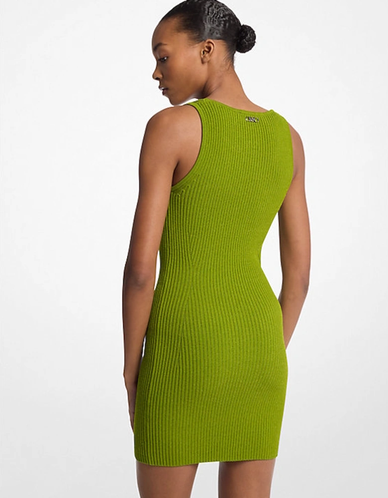 Ribbed Stretch Viscose Tank Dress