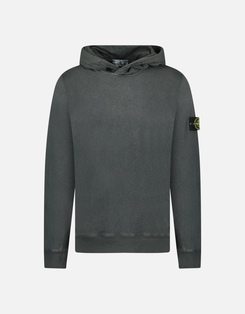 ‘Old’ Treatment Hooded Sweatshirt In Charcoal Grey