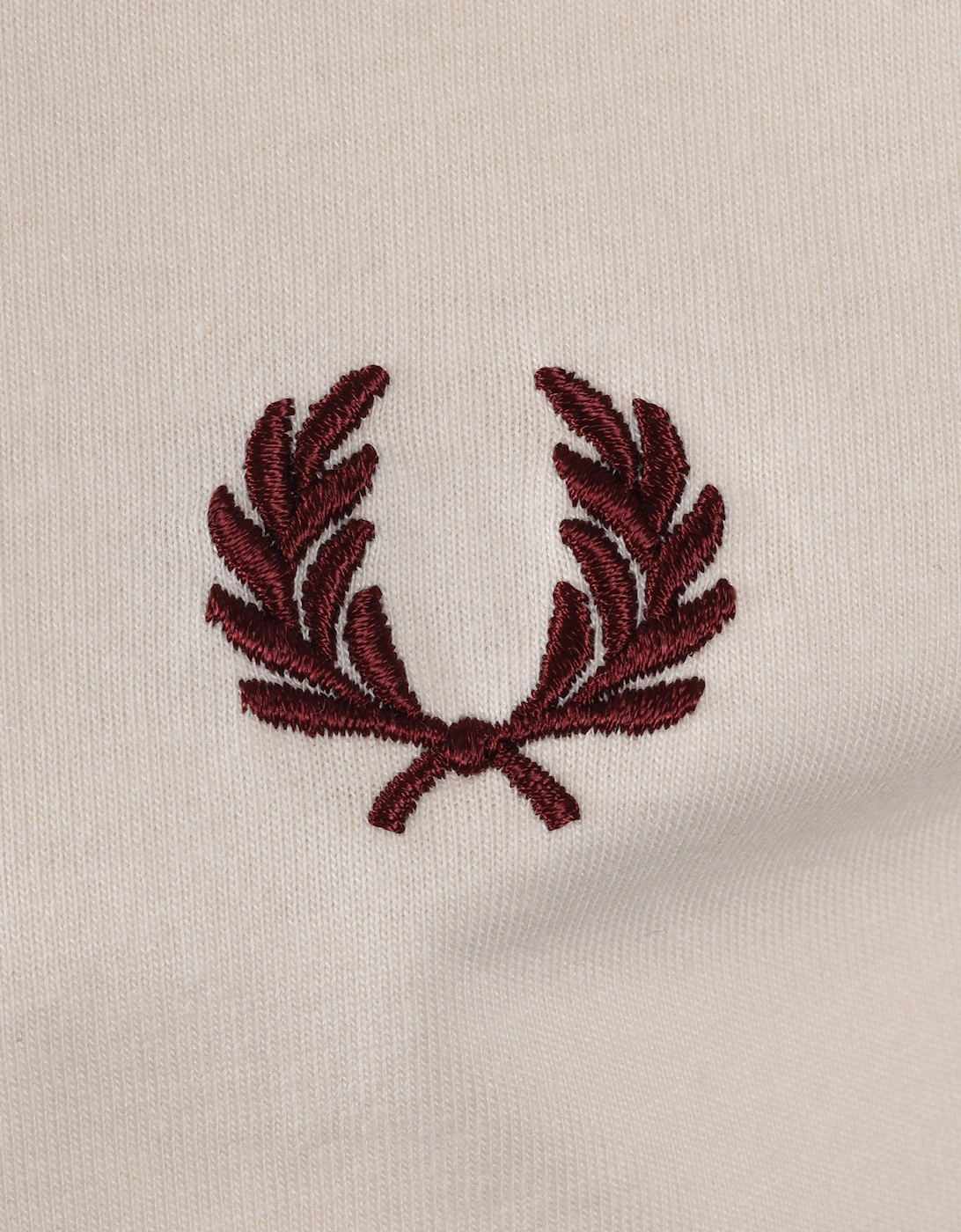 TWIN TIPPED T-SHIRT ECRU/COURT BLUE/OXBLOOD