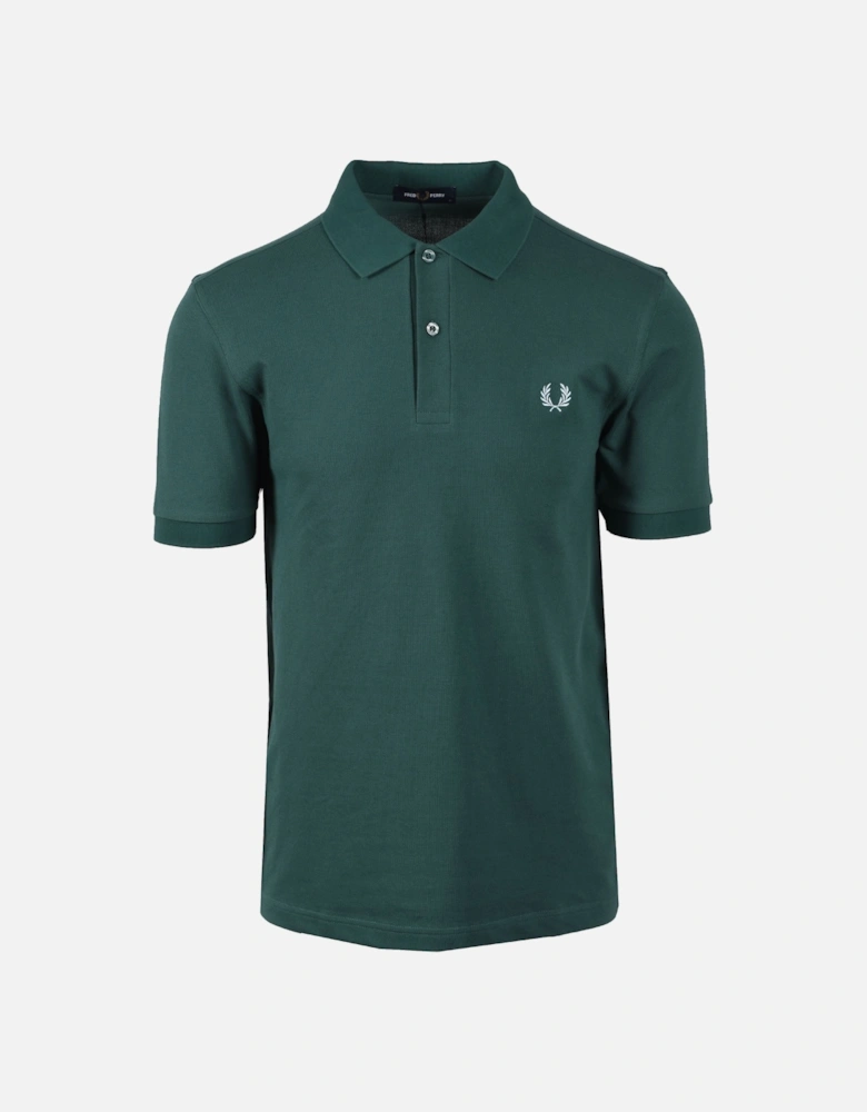 POLO SHIRT SPORT GREEN/TRACK BLUE