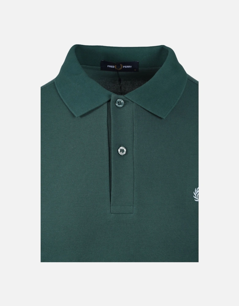 POLO SHIRT SPORT GREEN/TRACK BLUE