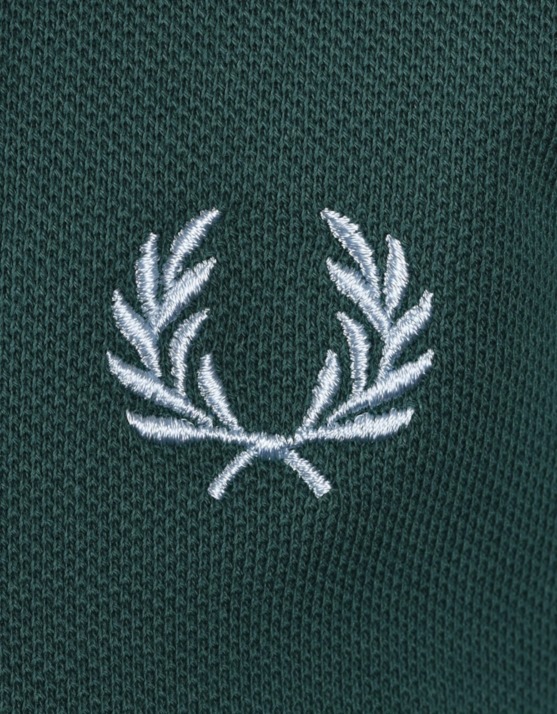 POLO SHIRT SPORT GREEN/TRACK BLUE