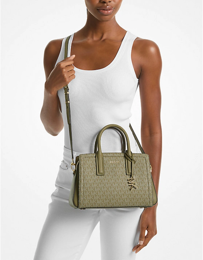 Laila Small Signature Logo Satchel