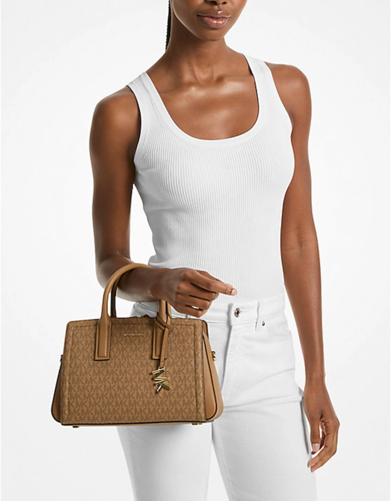 Laila Small Signature Logo Satchel