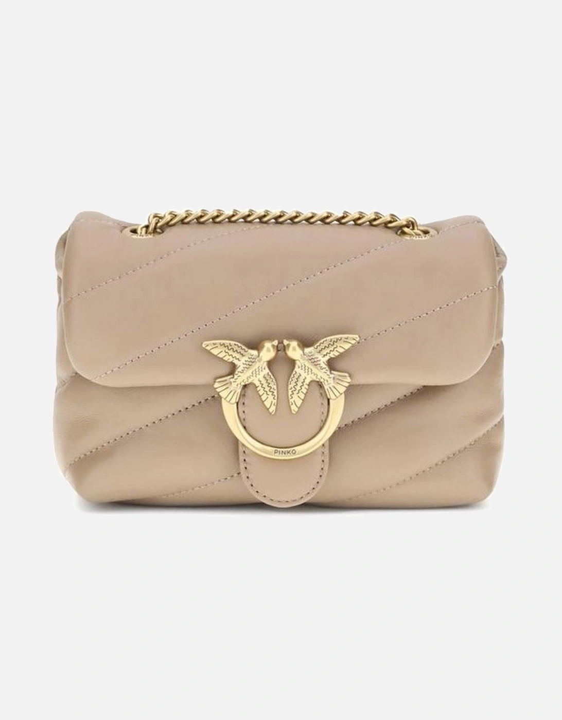 Calfskin Quilted Love Birds Shoulder Bag Women - Beige, 5 of 4