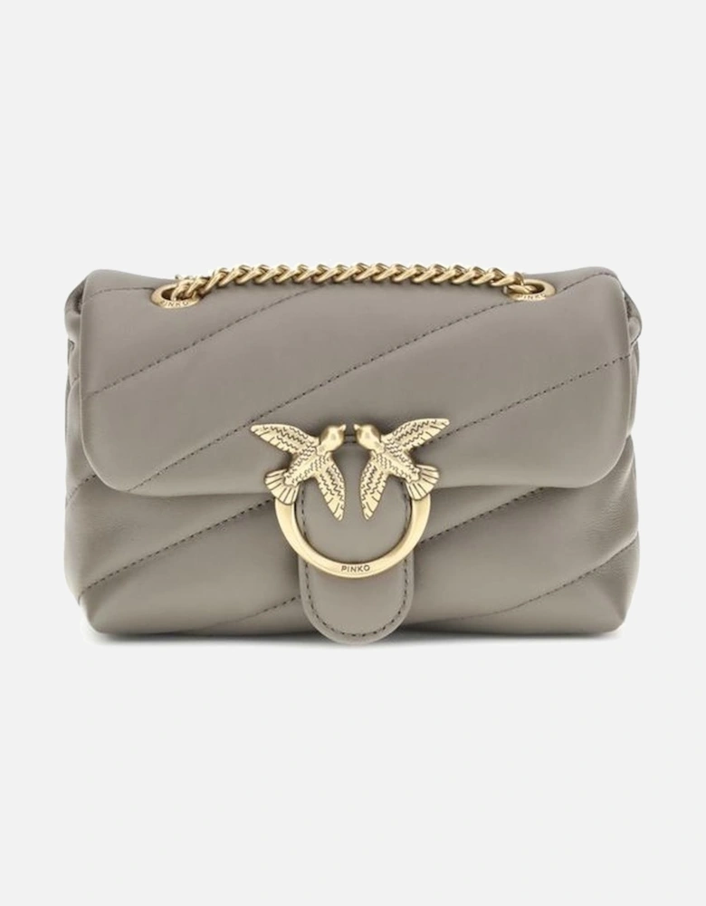 Calfskin Quilted Love Baby Shoulder Bag Women - Gray