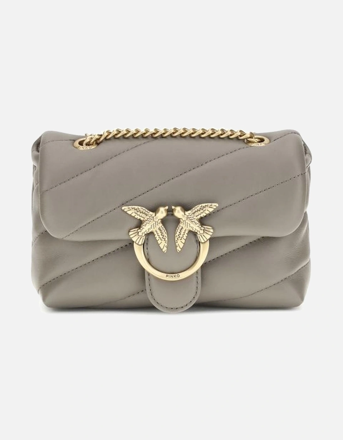 Calfskin Quilted Love Baby Shoulder Bag Women - Gray, 5 of 4
