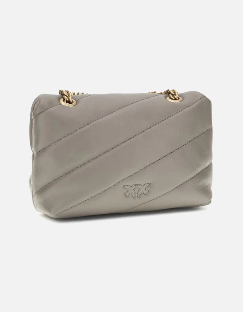 Calfskin Quilted Love Baby Shoulder Bag Women - Gray