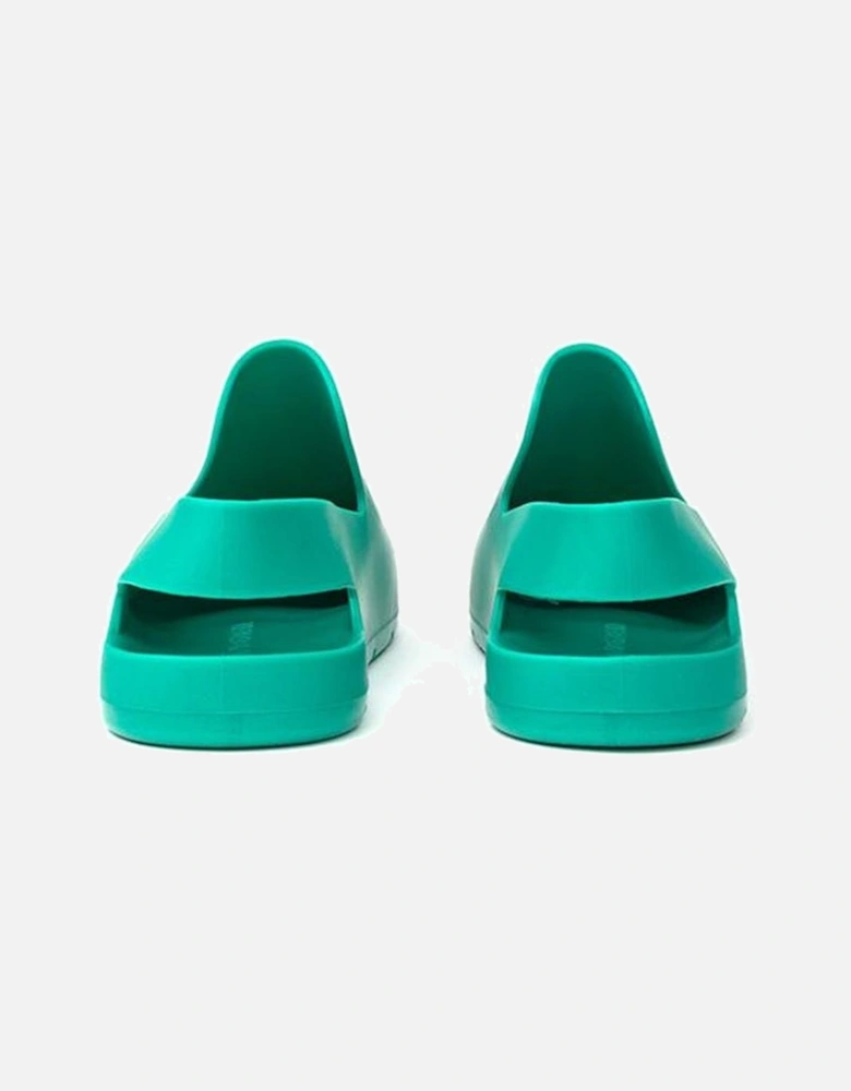 Matte Rubber Puddle Slippers Sandals Women - Green