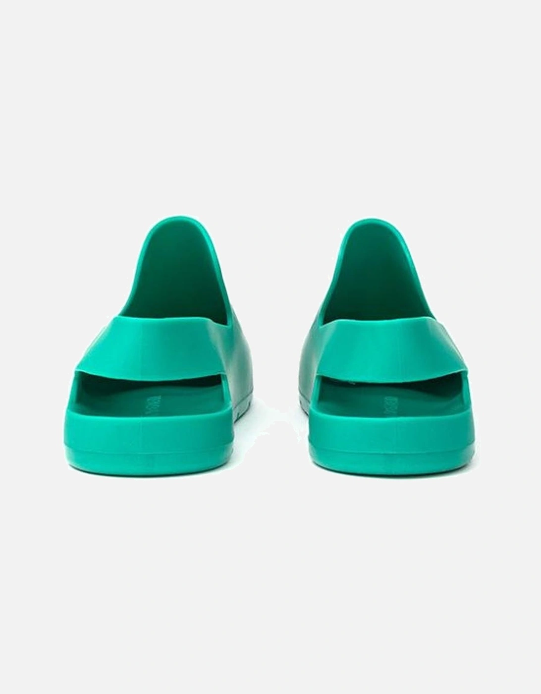Matte Rubber Puddle Slippers Sandals Women - Green