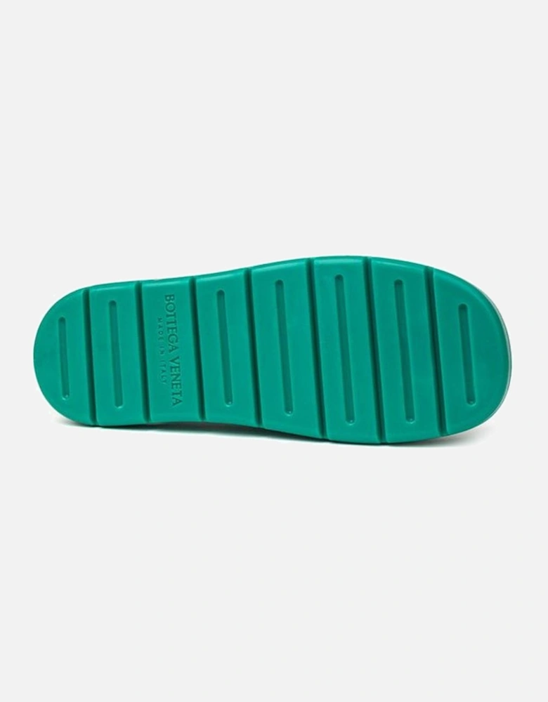 Matte Rubber Puddle Slippers Sandals Women - Green