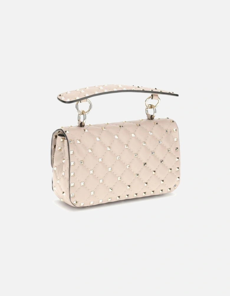 Leather Rockstud Spike Handbag with Studded Strap Women - Multicolor