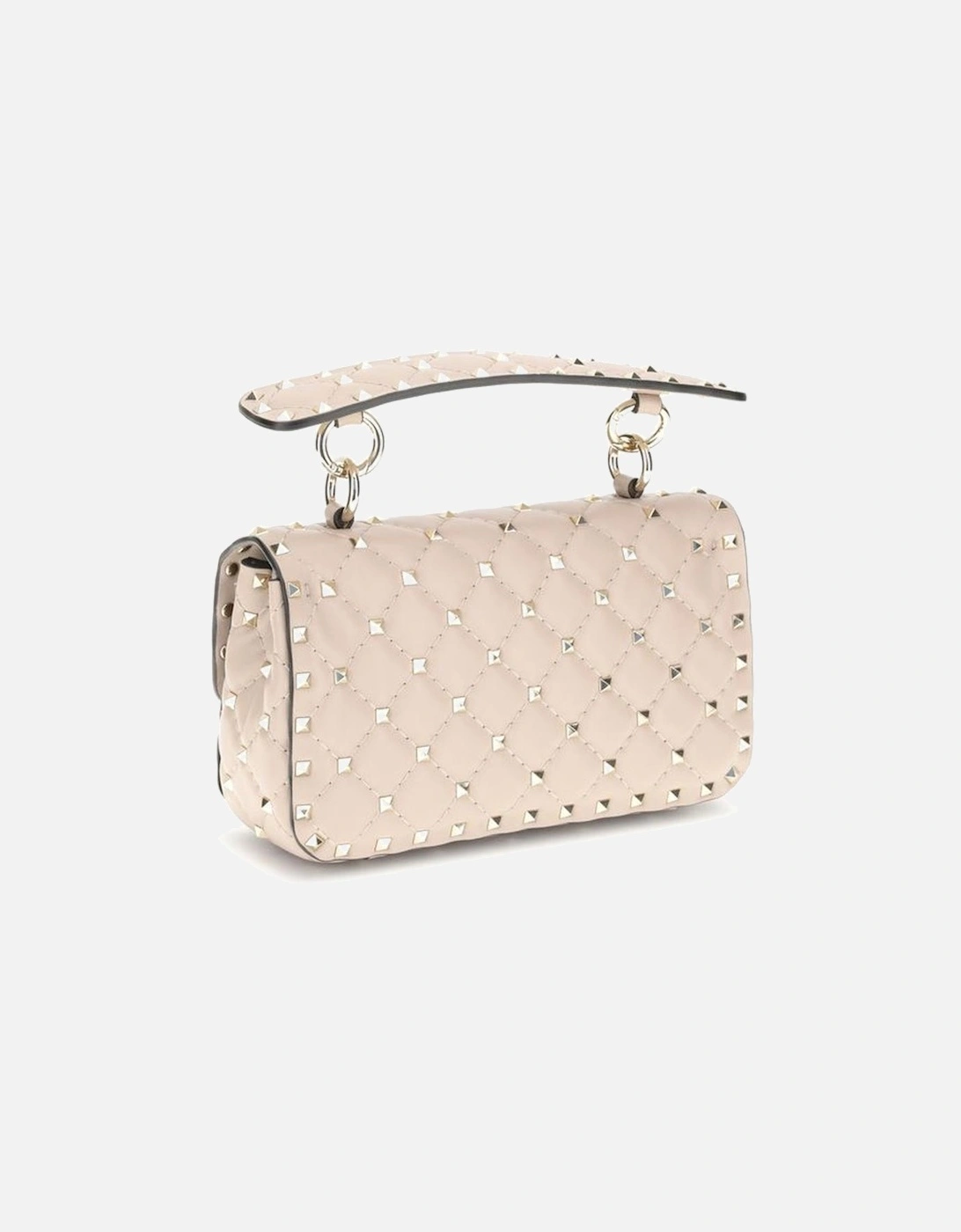 Leather Rockstud Spike Handbag with Studded Strap Women - Multicolor