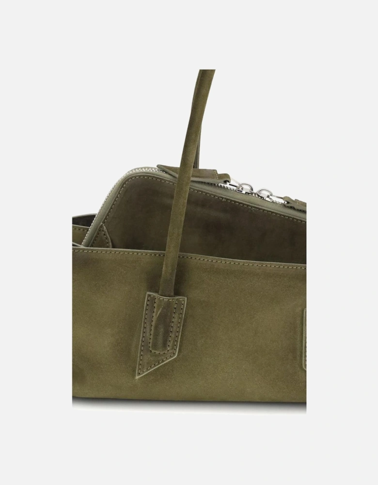 Soft Suede Calfskin Small Shoulder Bag Women - Green