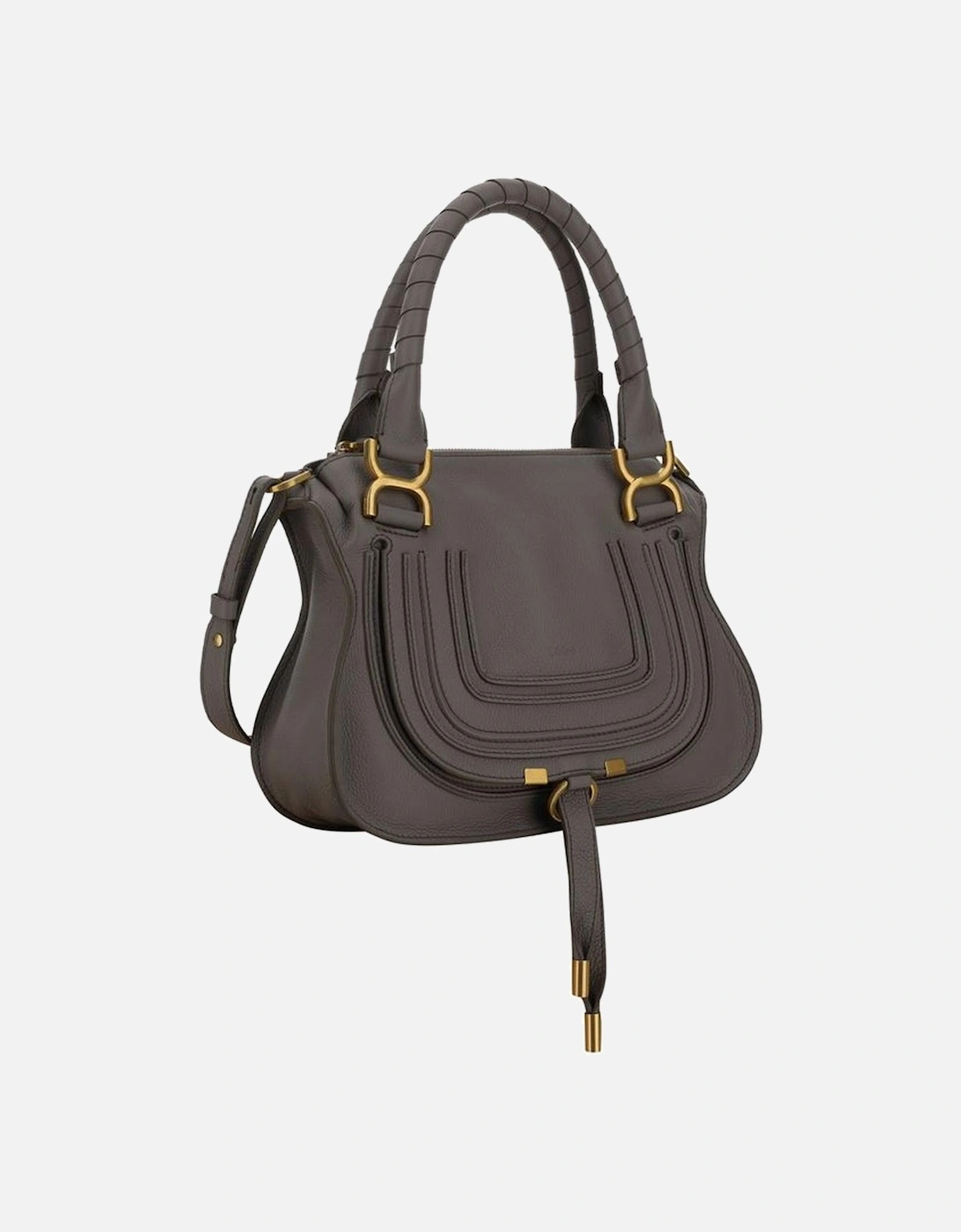 Calfskin Marcie Handbag with Tassel Detail Women - Gray